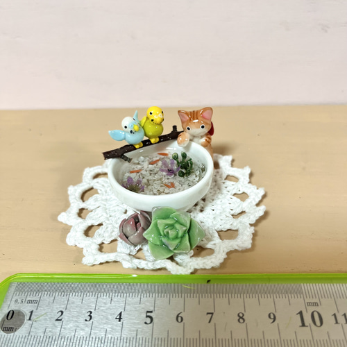 そのまま飾れる〜可愛い猫ちゃんの置物(レジンアート)樹脂粘土