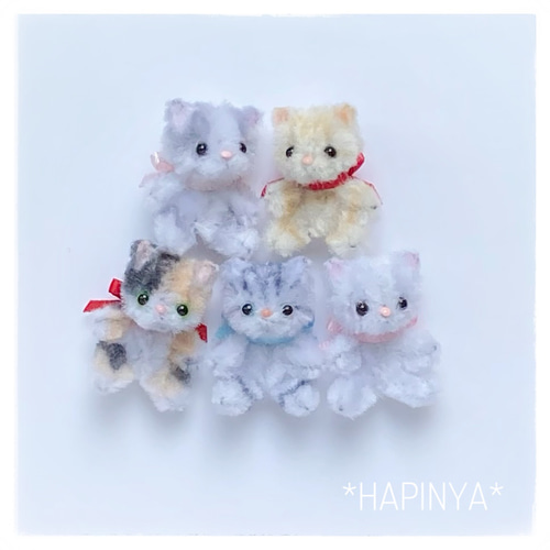 双子♡ミニミニ子猫ちゃん♡べべとミミ♡アートドール♡ぬいぐるみ♡ 双子♡ミニミニ子猫ちゃん♡べべとミミ♡アートドール