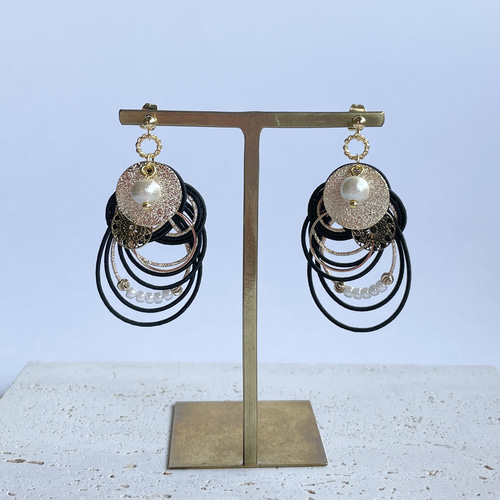 紡】水引のピアス／イヤリング ピアス（フック・チェーン