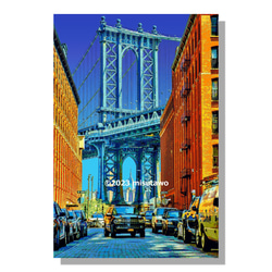 【アートポスター】ニューヨーク マンハッタン橋（作品No.513） 5枚目の画像