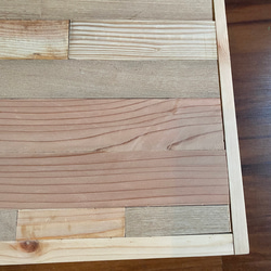 無塗装品天然紀州杉テーブル　巾610×奥行き457㎜　 8枚目の画像