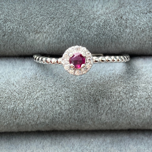 天然石ルビー　リングandネックレスにも　アトリエ「之」 天然石ルビーリングandネックレスにもアトリエ「之」