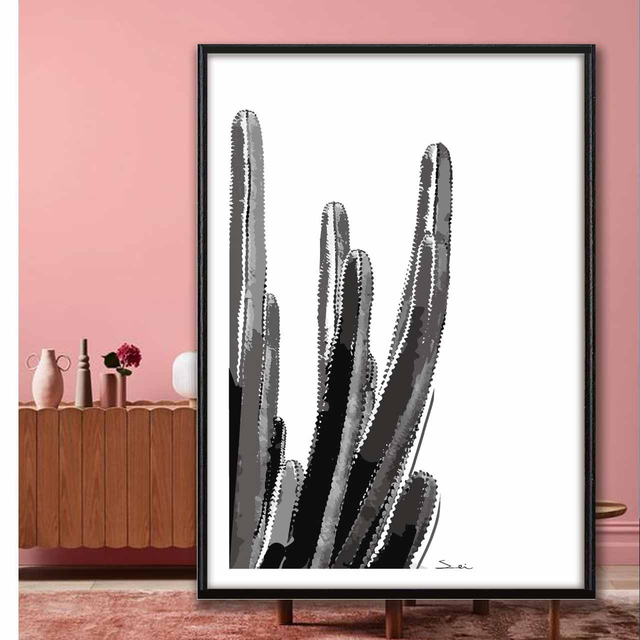 アートの世界3　ポスター　A4  A3  A2　A1　（アート　プレゼント　結婚祝い　新築祝い　サボテン 1385