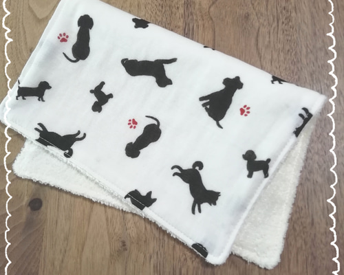 タオル ハンカチ プレゼント レディース 日本製 花柄 柴犬 和柄