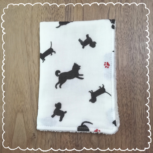 長方形タオルハンカチ♧いろんな犬柄♧ダブルガーゼ 泉州タオル
