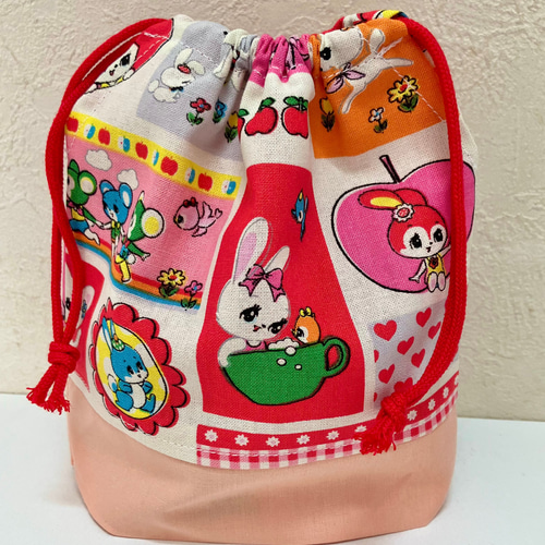 ゆめかわ ☆うさぎさん ランチョンマット コップ袋 お弁当袋