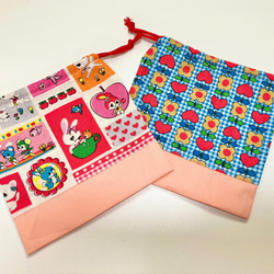 3点セット ハンドメイド（ お弁当袋 コップ袋 ランチョンマット