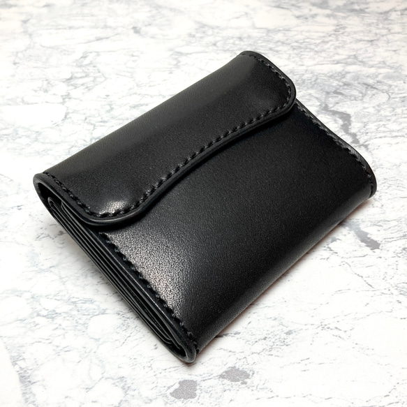 必要十分な機能派ミニ財布｜本革 三つ折り財布 栃木レザー メンズ