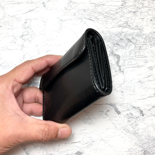 必要十分な機能派ミニ財布｜本革 三つ折り財布 栃木レザー メンズ