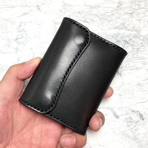 必要十分な機能派ミニ財布｜本革 三つ折り財布 栃木レザー メンズ