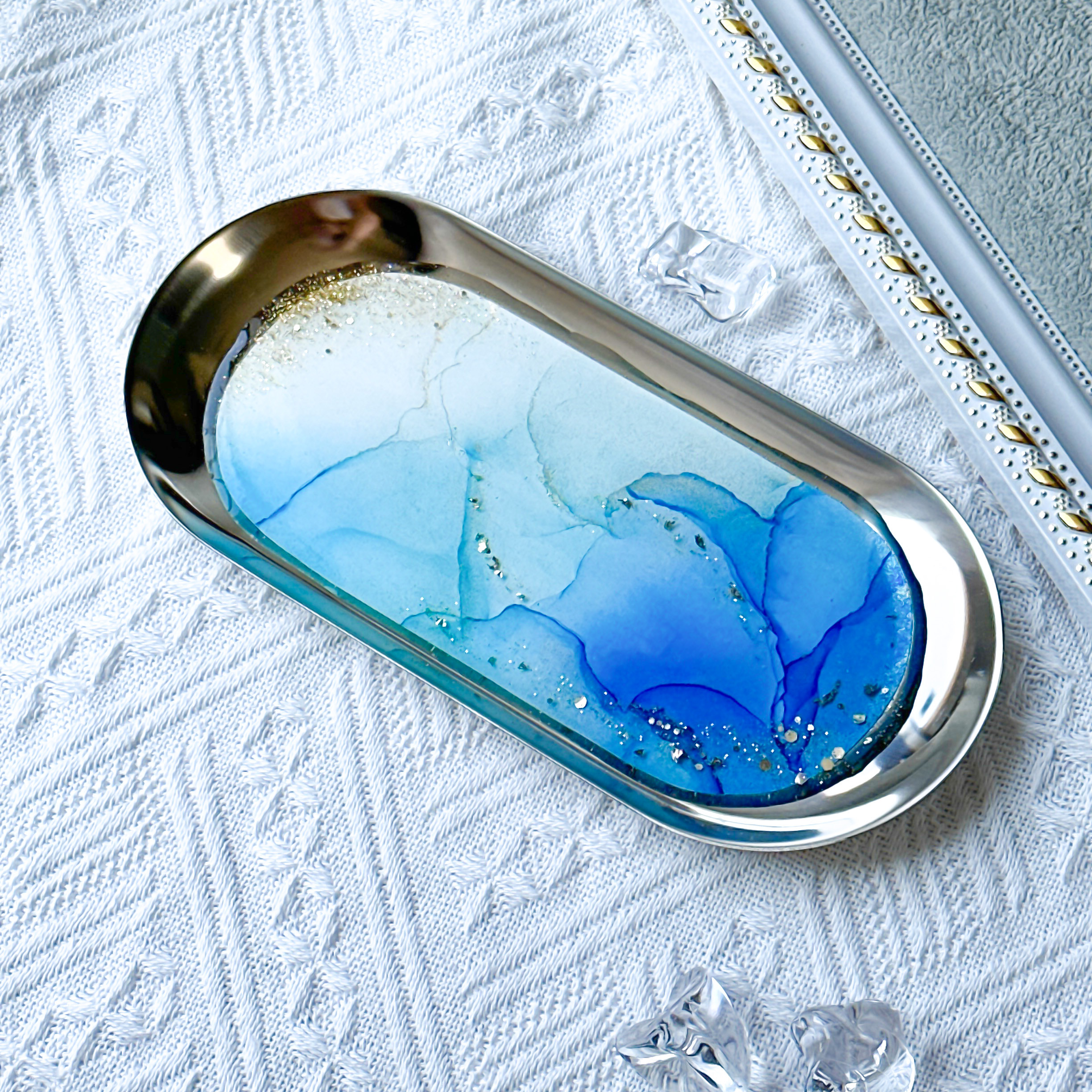 空海さま専用♡アルコールインクアート　アクリルブロック　ディスプレイ　トレイ 空海さま専用♡アルコールインクアート アクリルブロック