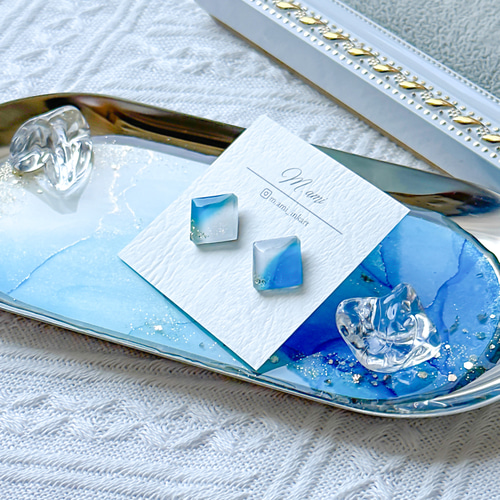 空海さま専用♡アルコールインクアート アクリルブロック