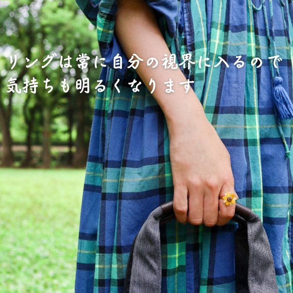 小號向日葵戒指，防過敏，手術不鏽鋼：戒指，向日葵，生日禮物，夏季 第7張的照片