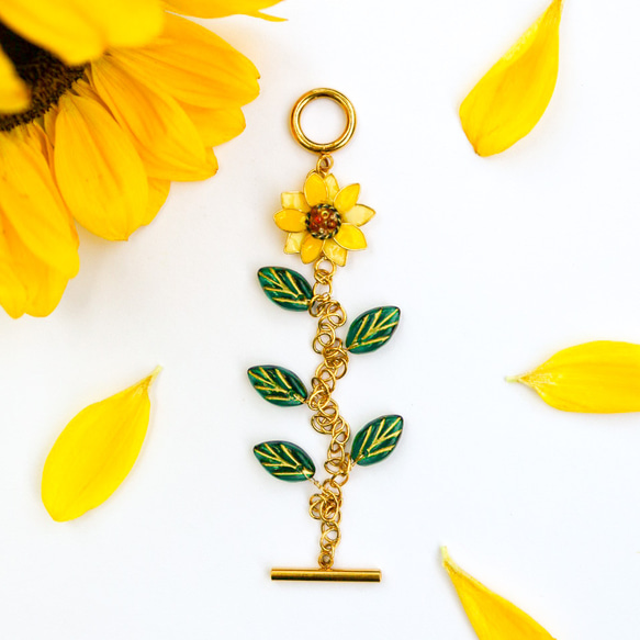 ひまわりのブレスレット アレルギー対応 サージカルステンレス