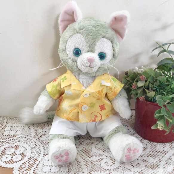 ダッフィー ジェラトーニ コスチューム ハンドメイド アロハシャツ