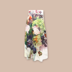 紫陽花ハンドメイド2024【受注製作】XXS～７XL　キングプロティアと夏の花　フレアースカート 1枚目の画像