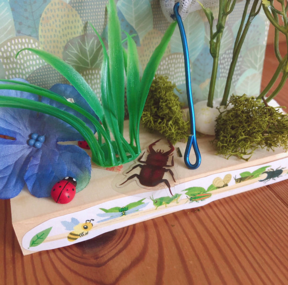 夏休み工作キット　昆虫の夏空飾り 4枚目の画像