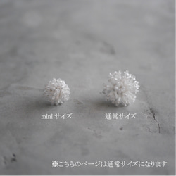 kasumiso bouquetビーズ刺繍ピアス/イヤリング(クリスタルマット)【受注制作】 7枚目の画像