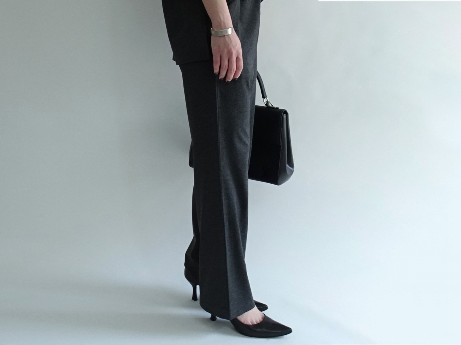 イージーケアポンチ総ゴムパンツ＜杢グレー＞ 5,782円