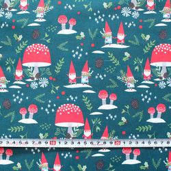 カットクロス Paintbrush Studio Fabrics Gnome Noel Gnome Village GR 3枚目の画像