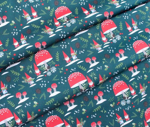 カットクロス Paintbrush Studio Fabrics Gnome Noel Gnome Village GR 5枚目の画像