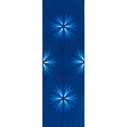 「Lotus」 藍染め　手ぬぐい 1枚目の画像