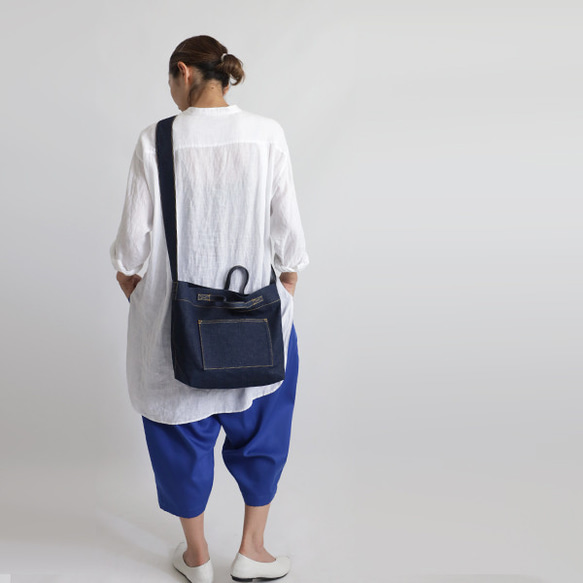 新作！お出掛けトートバッグ♡USEDデニム♡パッチワーク♡3way