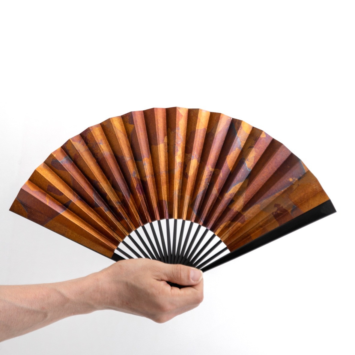 京扇子　燻　pattern斑 #3
