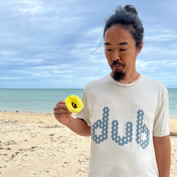 「dub」 藍染め　Tシャツ 2枚目の画像