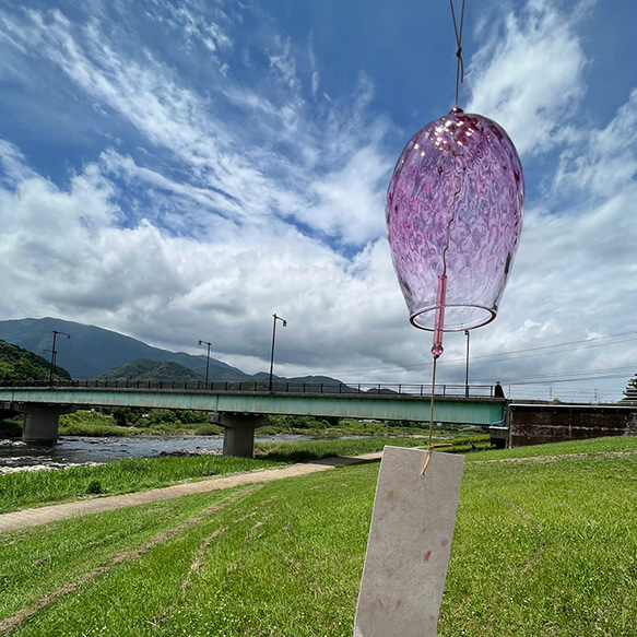 風鈴 ピンク 風鈴 森の国ガラス工房 通販 16162311｜Creema(クリーマ)