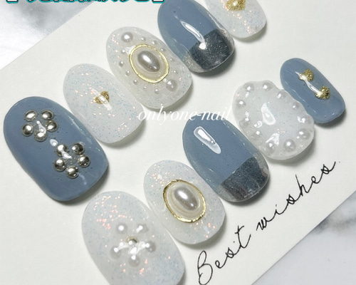 5月中発送♡ ネイルチップ 量産型 韓国 シンプル カラグラ 現品 推し活グッズ ネイルチップ 推しネイル 3Dネイル 量産型 ワンホン 韓国