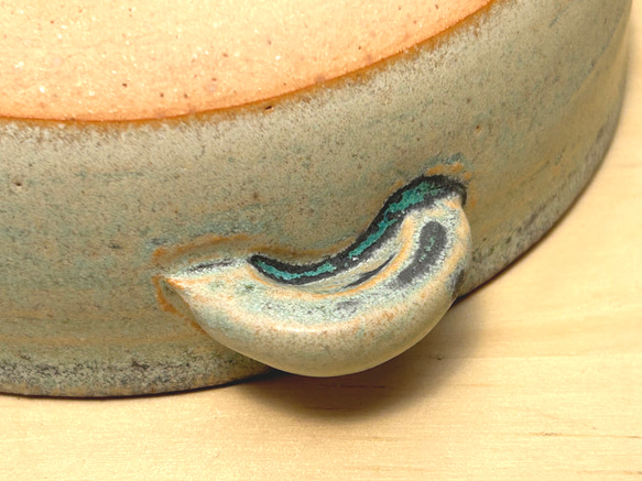 青銅釉グラタン皿(大)　耐熱陶器 6枚目の画像