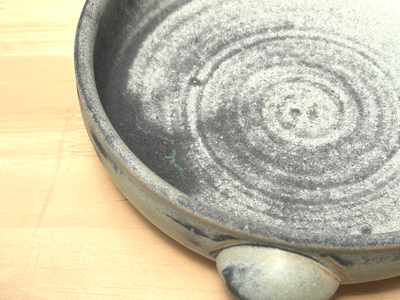 青銅釉グラタン皿(大)　耐熱陶器 5枚目の画像
