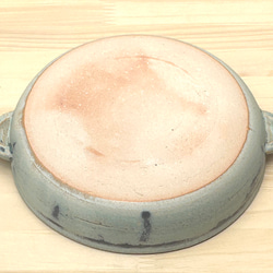 青銅釉グラタン皿(大)　耐熱陶器 3枚目の画像