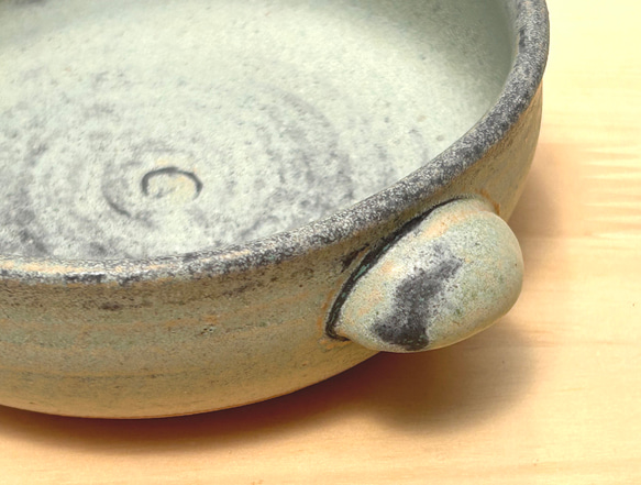 青銅釉グラタン皿(小)　耐熱陶器 4枚目の画像