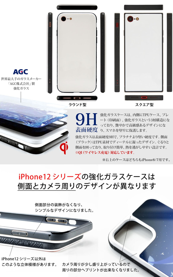強化ガラスケース iPhone14, 14Pro, Max 対応 ラッコ 8枚目の画像