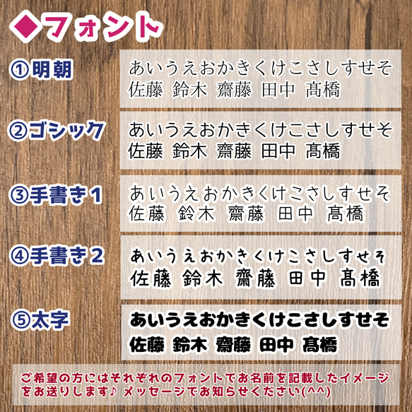 【カット済】洋服タグ用 耐水おなまえシール ～シンプルシリーズ～　ノンアイロン 6枚目の画像