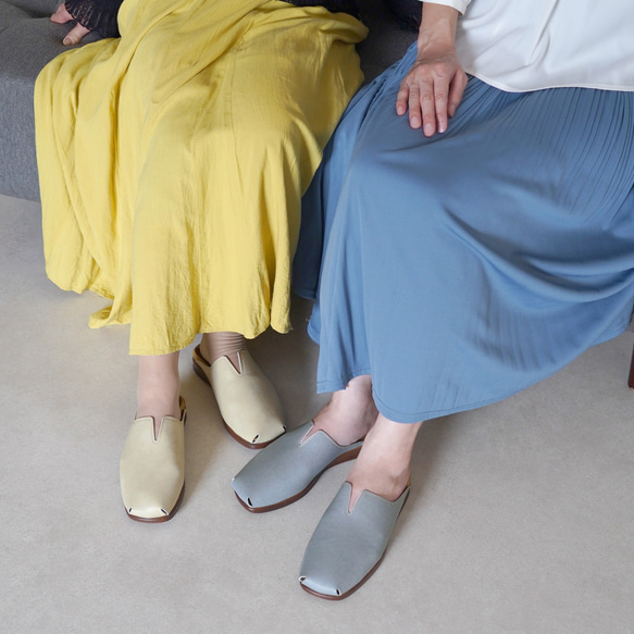 ゆったりスクエアサボ (CHILL) 靴 日本製 国産素材 【5～14日以内発送】 7枚目の画像