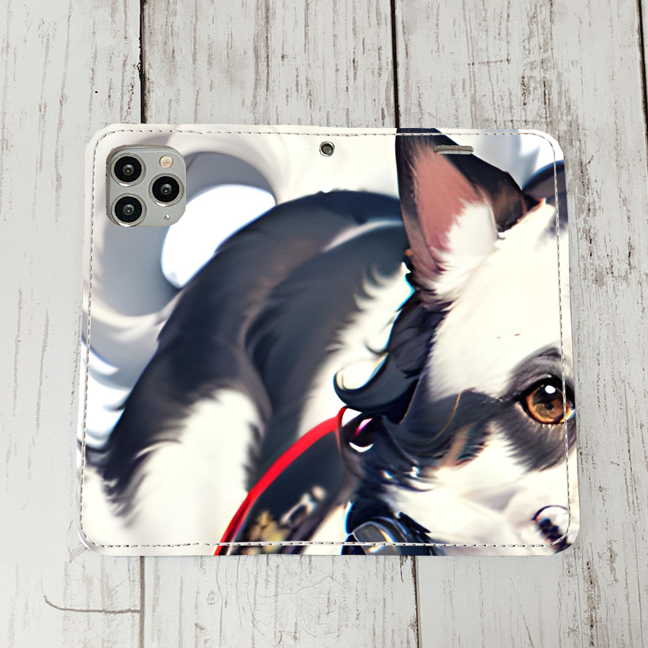 iphoneケース3-5-29 iphone 手帳 犬・イヌ・ワンちゃん 箱7 かわいい アイフォン iface        Ω