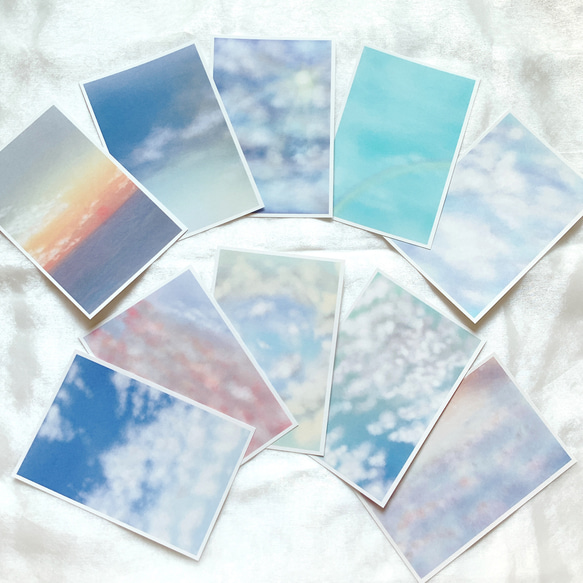 ぬ ページ イラスト ポストカード イラスト・ポストカード ギリシャ・サントリーニ島の風景