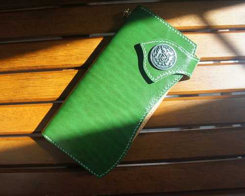 受注製作】【送料無料】ルガトショルダーのバイカーズウォレット