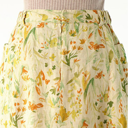 コットンリネン　花柄　ダブルガーゼ　スカート 7枚目の画像