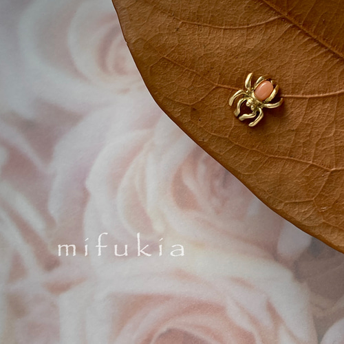 １８金　蜘蛛　ピアス　片耳用 18金 蜘蛛 ピアス 片耳用