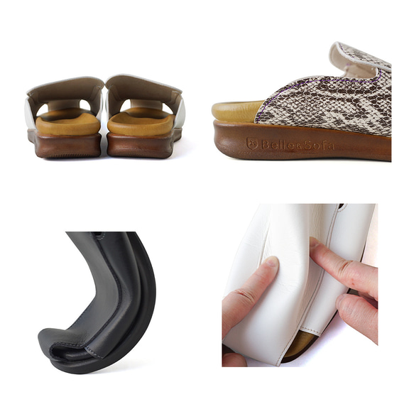 スマートスクエアサボ (OASIS) 靴 日本製 国産素材 【5～14日以内発送】 16枚目の画像