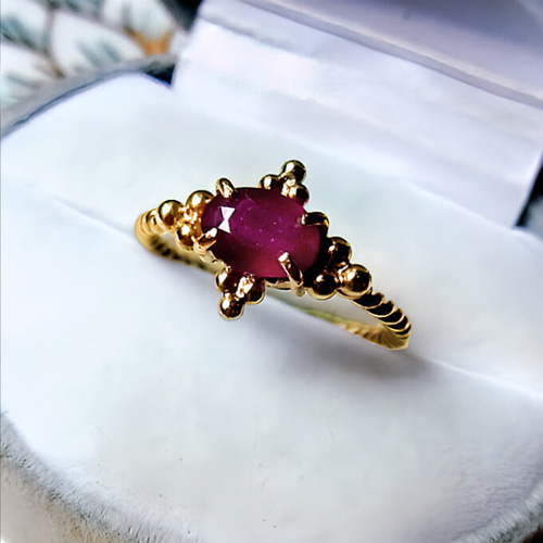 ルビー アンティーク風粒金リング 指輪・リング Luciole Serpette 通販