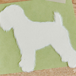 美濃和紙で犬の毛並みを表現／グリーティングカード Washi犬 16枚目の画像
