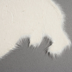 美濃和紙で犬の毛並みを表現／グリーティングカード Washi犬 8枚目の画像