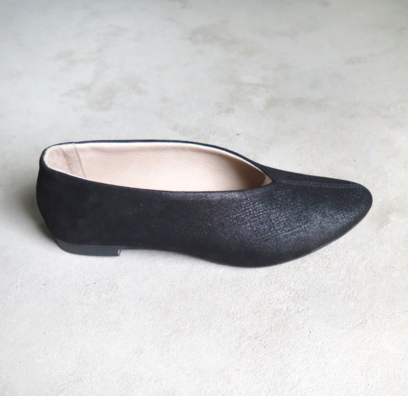 【人氣黑色系列！ ] Kasuri 黑色皮革高跟鞋❄︎日本製造❄︎ 第6張的照片