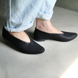 【人氣黑色系列！ ] Kasuri 黑色皮革高跟鞋❄︎日本製造❄︎ 第5張的照片