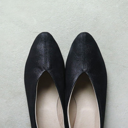 【人氣黑色系列！ ] Kasuri 黑色皮革高跟鞋❄︎日本製造❄︎ 第7張的照片